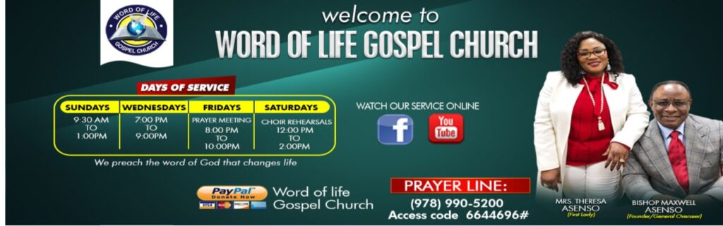 Word of Life Gospel Church – Preaching the Word of God that changes life